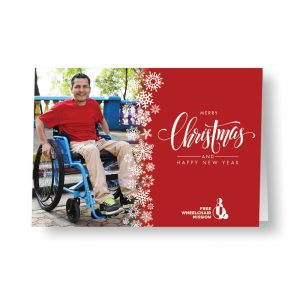 2020 Christmas Card from Free Wheelchair Mission, featuring a man from Nicaragua.