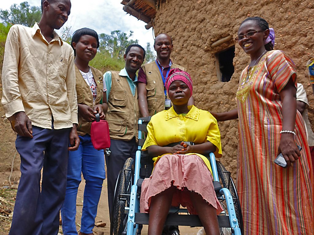 A woman in Rwanda gets the life-transforming gift of a wheelchair.