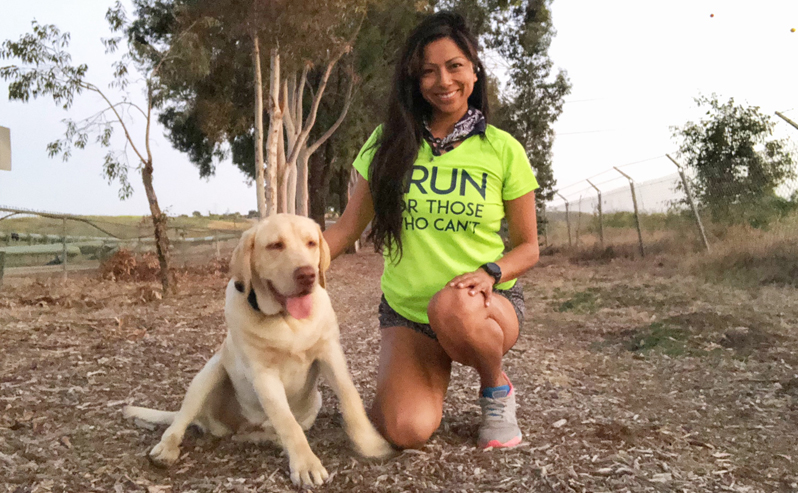 Nadia Ruiz trains for the Virtual Run for Mobility