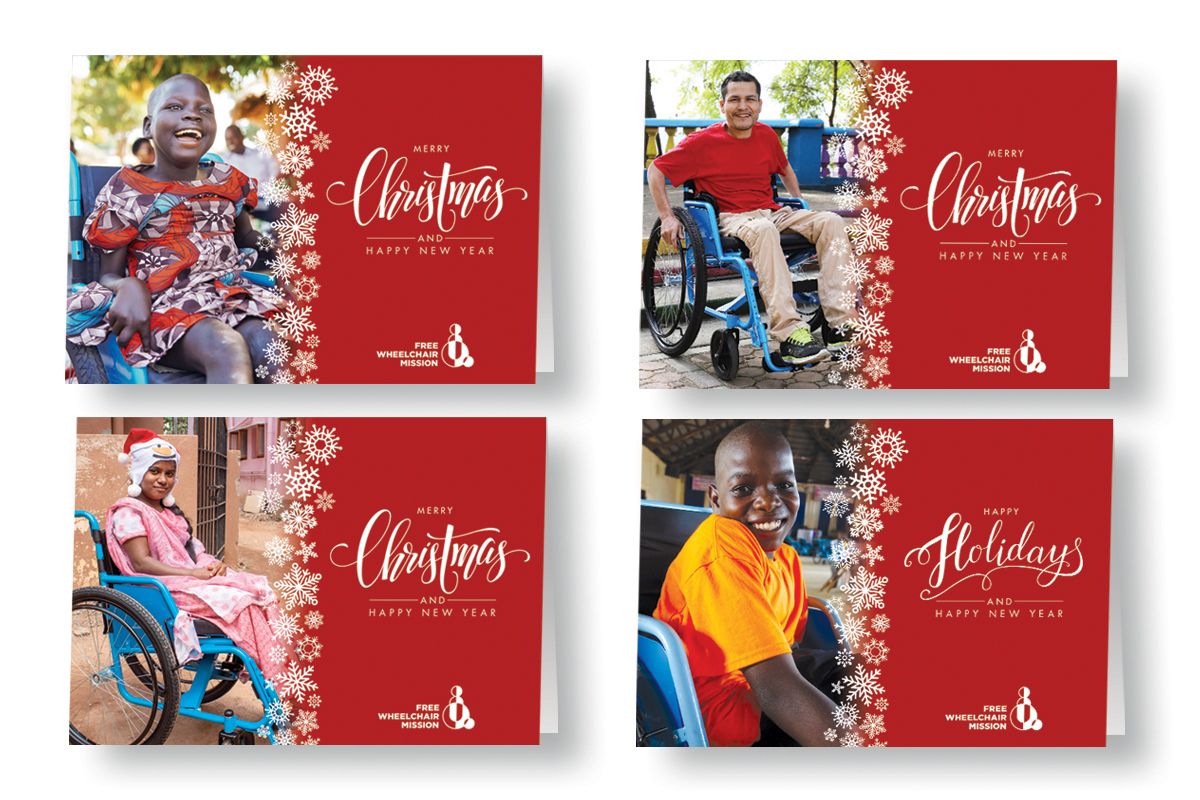 Free Wheelchair Mission Christmas Cards for 2020.