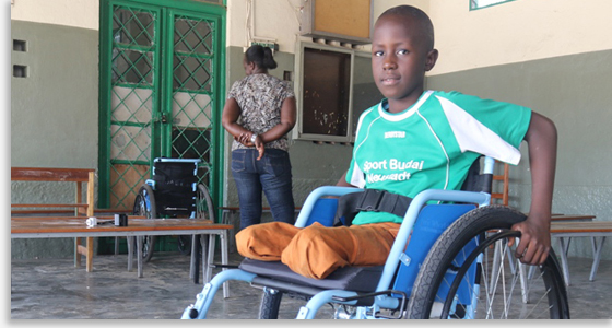 Read the story of Darcy, a 10-year-old boy in Burundi whose legs were amputated when he was just four.