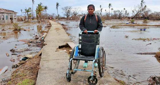 A team from Metanoia Missions recovered this wheelchair from flooding after Hurricane Iota.