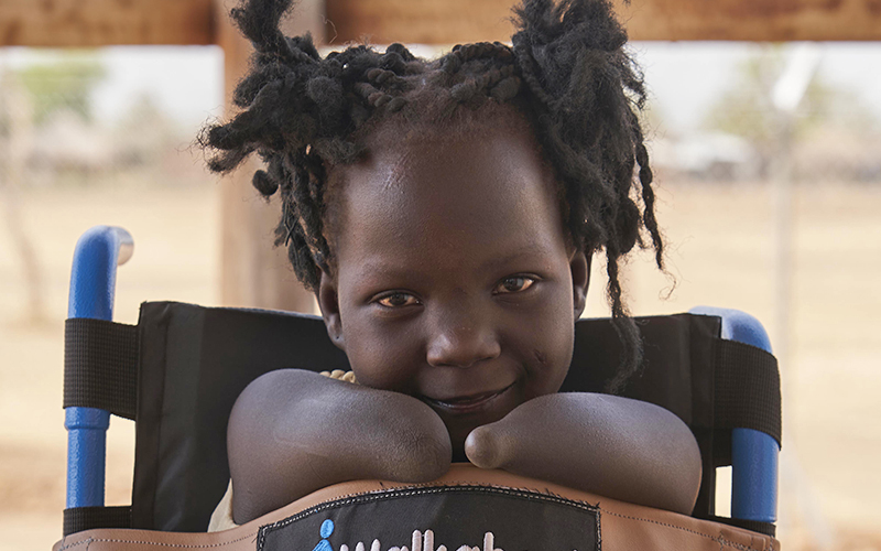 Gift, a precious girl from South Sudan who now lives in a refugee camp in Uganda.