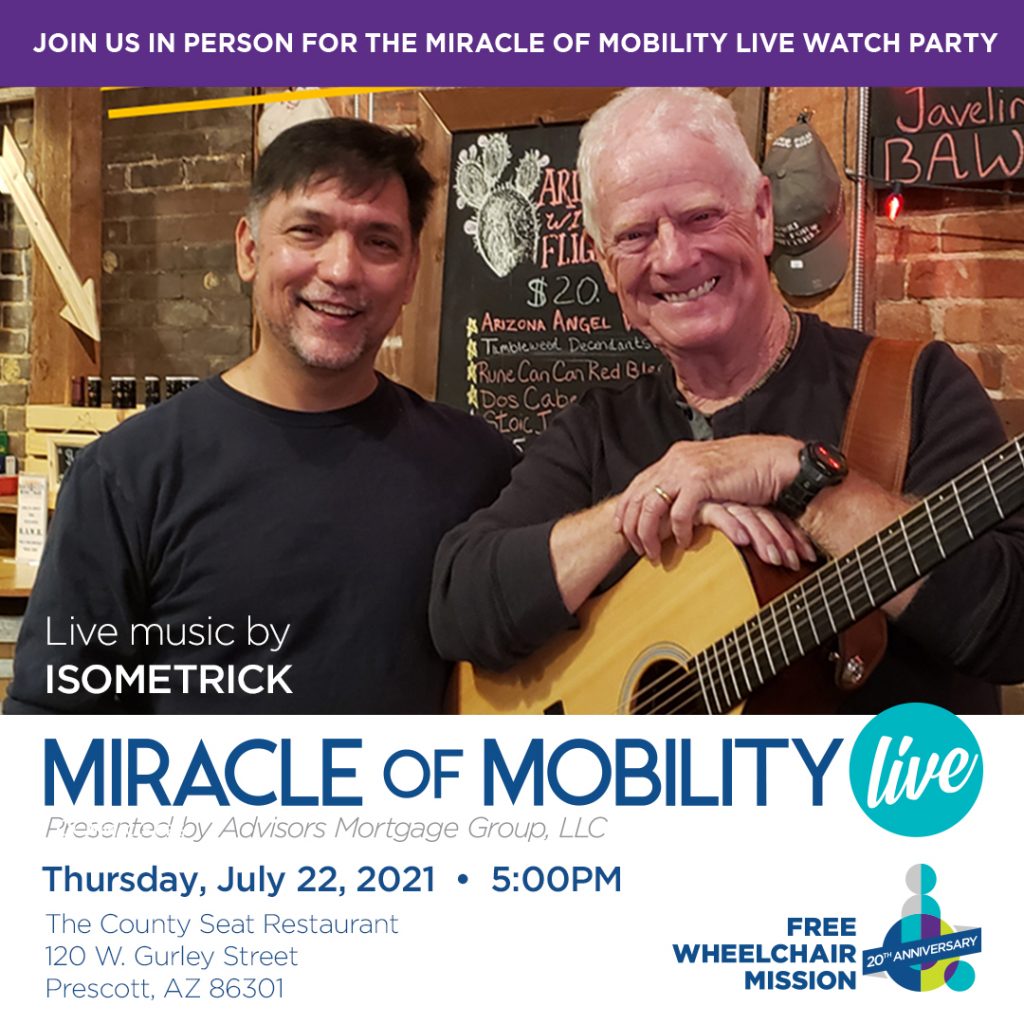 Prescott Miracle of Mobility musical guest, Isometrick