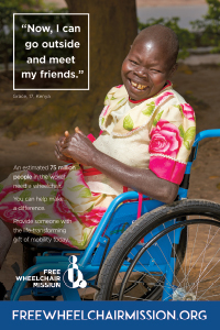 Poster of Grace, a 17 year old girl in Kenya