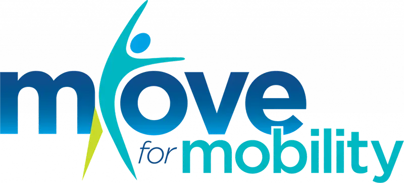 The logo for Free Wheelchair Mission's Move for Mobility event.