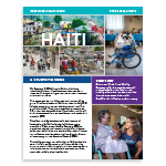 Thumbnail of a newsletter about Haiti.